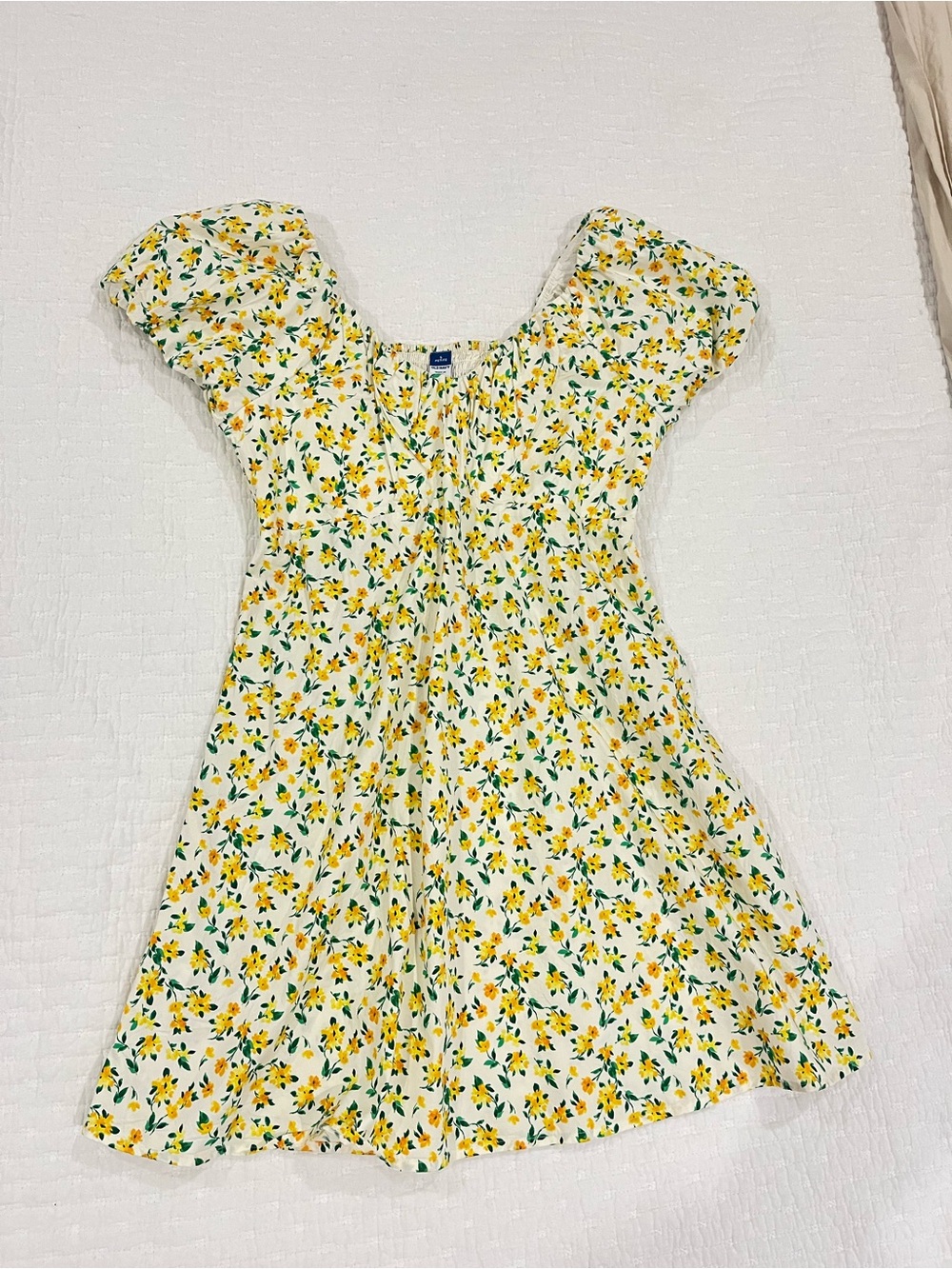 Woman’s Yellow Floral Sundress - old navy